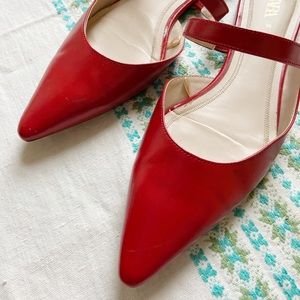 Red Pointer Zara Flats Sz 39